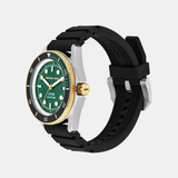 Michael Kors Maritime Analog Green Dial Black Silicone Strap Watch for Men - MK9158 Authentic Buy Shop Now