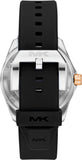 Michael Kors Maritime Analog Green Dial Black Silicone Strap Watch for Men - MK9158 Authentic Buy Shop Now