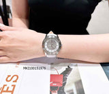 Michael Kors Runway Three Hand Quartz Gold Dial Brown Leather Strap Watch For Women - MK6999 Authentic Buy Shop Now