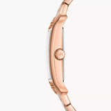 Michael Kors Monroe Three Hand Rose Gold Dial Rose Gold Steel Strap Watch for Women - MKO1032 Authentic Buy Shop Now