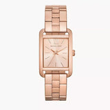 Michael Kors Monroe Three Hand Rose Gold Dial Rose Gold Steel Strap Watch for Women - MKO1032 Authentic Buy Shop Now
