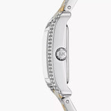 Michael Kors Three-Hand White Dial Two Tone Steel Strap Watch for Women - MKO1035 Authentic Buy Shop Now