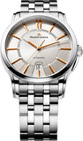 Maurice Lacroix Pontos Date Silver Dial Silver Steel Strap Watch For Men - PT6148-SS002-131-1 Authentic Buy Shop Now
