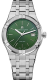 Maurice Lacroix Aikon Date Quartz Green Dial Silver Steel Strap Watch for Men - AI1108-SS002-630-1 Authentic Buy Shop Now