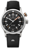 Maurice Lacroix Pontos S Diver Black Dial Orange Rubber Strap Watch For Men - PT6248-SS00L-330-J Authentic Buy Shop Now