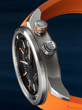 Maurice Lacroix Pontos S Diver Black Dial Orange Rubber Strap Watch For Men - PT6248-SS00L-330-J Authentic Buy Shop Now