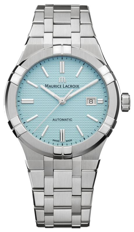 Maurice Lacroix Aikon Automatic Limited Summer Edition Blue Dial Silver Steel Strap Watch For Men - AI6008-SS00F-431-1 Authentic Buy Shop Now