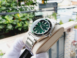 Citizen Eco Drive Vintage Green Dial Silver Steel Strap Watch For Men - AW1598-70X Authentic Buy Shop Now