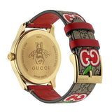 Gucci G Timeless Quartz Brown Dial Brown Leather Strap Watch For Men - YA1264158 Authentic Buy Shop Now