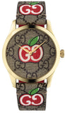 Gucci G Timeless Quartz Brown Dial Brown Leather Strap Watch For Men - YA1264158 Authentic Buy Shop Now