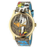 Gucci G Timeless Disney Donald Duck Brown Dial Brown Leather Strap Watch For Women - YA1264167 Authentic Buy Shop Now