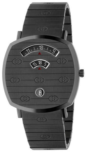 Gucci Grip Quartz Grey Dial Grey Steel Strap Watch For Men - YA157429 Authentic Buy Shop Now