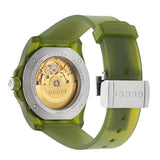 Gucci Dive Automatic Green Dial Green Rubber Strap Unisex Watch - YA136345 Authentic Buy Shop Now