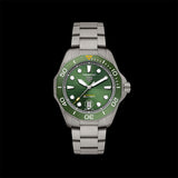 Tag Heuer Aquaracer Professional 300 Automatic Green Dial Silver Steel Strap Watch for Men - WBP208B.BF0631 Authentic Buy Shop Now