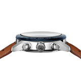 Tag Heuer Carrera Automatic Chronograph Blue Dial Brown Leather Strap Watch for Men - CBN2A1A.FC6537 Authentic Buy Shop Now