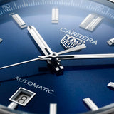 Tag Heuer Carrera Date Blue Dial Blue Leather Strap Watch for Men - WBN2112.FC6504 Authentic Buy Shop Now