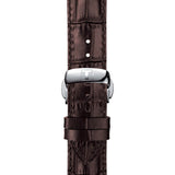 Tissot T Classic Ballade Powermatic 80 Lady Silver Dial Brown Leather Strap Watch For Women - T108.408.26.037.00 Authentic Buy Shop Now
