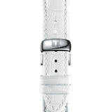 Tissot Couturier Lady Silver Dial White Leather Strap Watch For Women - T035.210.16.011.00 Authentic Buy Shop Now