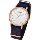Tissot T Classic Everytime Medium White Dial Two Tone NATO Strap Watch for Men - T109.410.38.031.00 Authentic Buy Shop Now