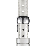Tissot T Trend Flamingo Valentines Mother of Pearl White Dial White Leather Strap Watch For Women - T094.210.16.111.01 Authentic Buy Shop Now