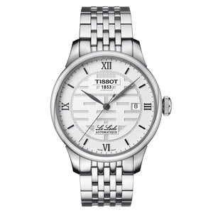 Tissot Le Locle Double Happiness Automatic Silver Dial Silver Steel Strap Watch For Men - T41.1.833.50 Authentic Buy Shop Now
