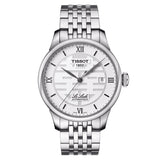 Tissot Le Locle Double Happiness Automatic Silver Dial Silver Steel Strap Watch For Men - T41.1.833.50 Authentic Buy Shop Now