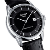 Tissot T Classic Luxury Black Dial Black Leather Strap Watch For Men - T086.407.16.051.00 Authentic Buy Shop Now