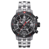 Tissot PRS 200 Chronograph Grey Dial Silver Steel Strap Watch For Men - T067.417.21.051.00 Authentic Buy Shop Now