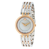 Movado Esperanza Mother of Pearl Dial Two Tone Steel Strap Watch For Women - 0607114 Authentic Buy Shop Now