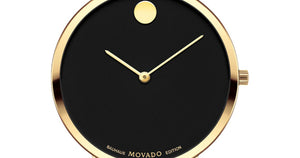 Movado 70th Anniversary Special Edition Black Dial 35mm Watch For Women - 0607137 Authentic Buy Shop Now