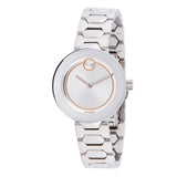 Movado Bold Silver Dial Silver Steel Strap Watch For Women - 3600381 Authentic Buy Shop Now