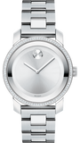 Movado Bold Diamonds Silver Dial Silver Steel Strap Watch for Women - 3600149 Authentic Buy Shop Now