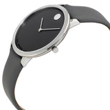 Movado Museum 70th Anniversary Grey Dial Grey Leather Strap Watch For Women - 0607144 Authentic Buy Shop Now