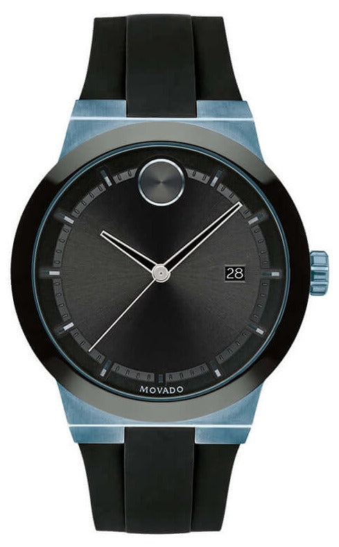 Movado Bold Fusion Black Dial Black Rubber Strap Watch for Men - 3600626 Authentic Buy Shop Now