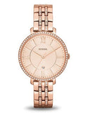 Fossil Jacqueline Rose Gold Dial Rose Gold Steel Strap Watch for Women - ES3546 Authentic Buy Shop Now