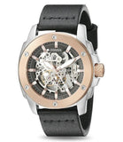 Fossil Modern Machine Automatic Skeleton Dial Black Leather Strap Watch for Men - ME3082 Authentic Buy Shop Now