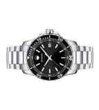 Movado Series 800 Black Dial Silver Steel Strap Watch For Men - 2600135 Authentic Buy Shop Now