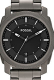 Fossil Machine Chronograph Black Dial Grey Steel Strap Watch for Men - FS4774 Authentic Buy Shop Now