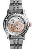 Fossil Townsman Automatic Skeleton White Dial Two Tone Steel Strap Watch for Men - ME3075 Authentic Buy Shop Now