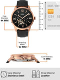 Fossil Townsman Automatic Black Dial Black Leather Strap Watch for Men - ME3170 Authentic Buy Shop Now