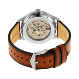 Fossil Forrester Luggage Automatic Skeleton Blue Dial Brown Leather Strap Watch for Men - ME3179 Authentic Buy Shop Now