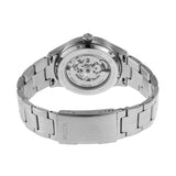 Fossil Forrester Automatic Skeleton Black Dial Silver Steel Strap Watch for Men - ME3180 Authentic Buy Shop Now