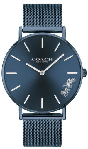 Coach Perry Blue Dial Blue Mesh Bracelet Watch for Women - 14503485 Authentic Buy Shop Now