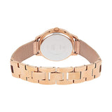 Guess Chelsea Mother of Pearl White Dial Rose Gold Mesh Strap Watch For Women - W0647L2 Authentic Buy Shop Now