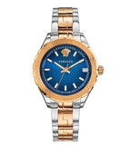 Versace Hellenyium Blue Dial Two Tone Steel Strap Watch for Women - V12060017 Authentic Buy Shop Now