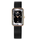 Swarovski Uptown Black Dial Black Leather Strap Watch for Women - 5547710 Authentic Buy Shop Now