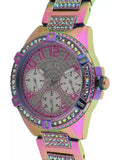 Guess Lady Frontier Diamonds Silver Dial Multicolor Steel Strap Watch for Women - GW0044L1 Authentic Buy Shop Now