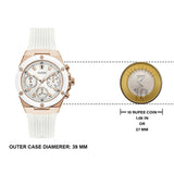 Guess Athena White Dial White Rubber Strap Watch For Women - GW0030L3 Authentic Buy Shop Now