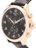 Tissot Chrono XL Black Dial Brown Leather Strap Watch For Men - T116.617.36.057.01 Authentic Buy Shop Now