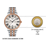 Tissot Carson Premium White Dial Two Tone Steel Strap Watch For Men - T122.410.22.033.00 Authentic Buy Shop Now